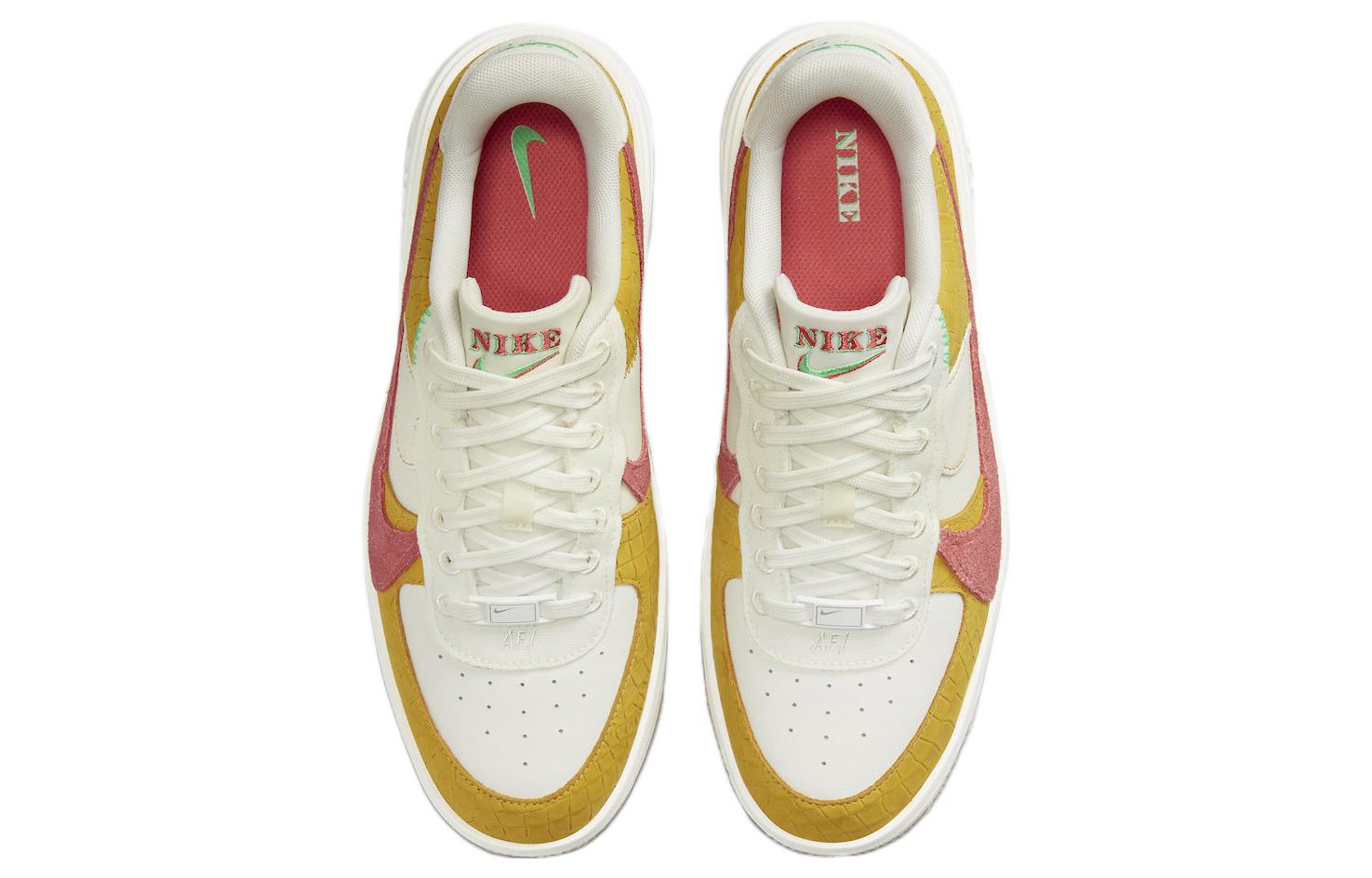Shop (Women) Nike Air Force 1 PLT.AF.ORM LV8 'Yellow Ochre Magic Ember' DX3209-133