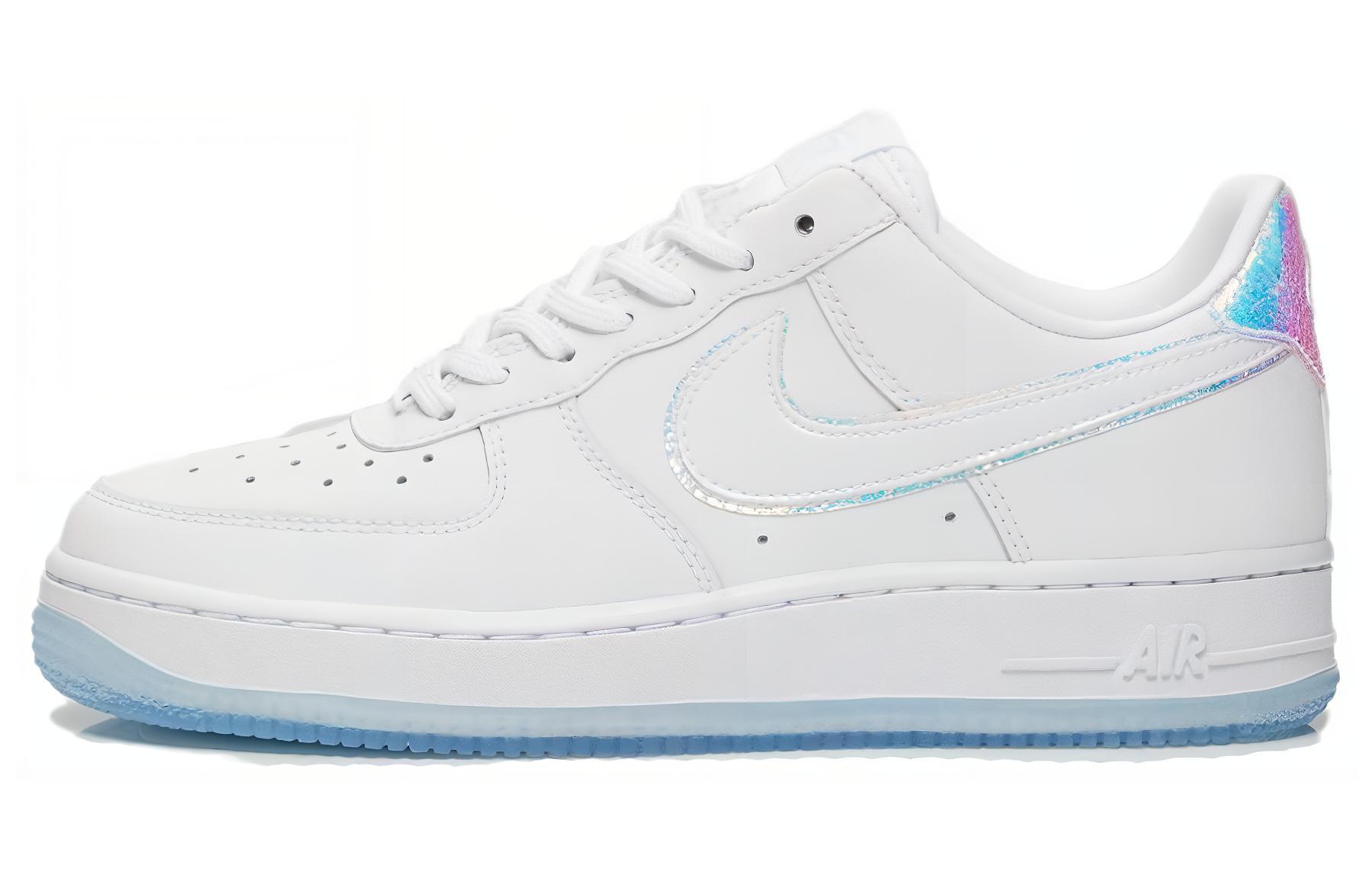 (W) Nike Air Force 1 PRM White White Blue Tint