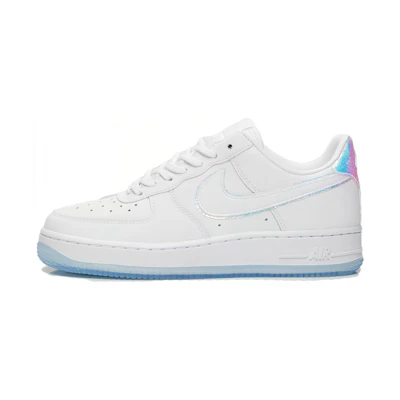 (W) Nike Air Force 1 PRM White White Blue Tint