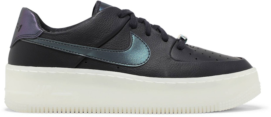 Women Nike Air Force 1 Sage Low LX Oil Grey AR5409 004 AR5409
