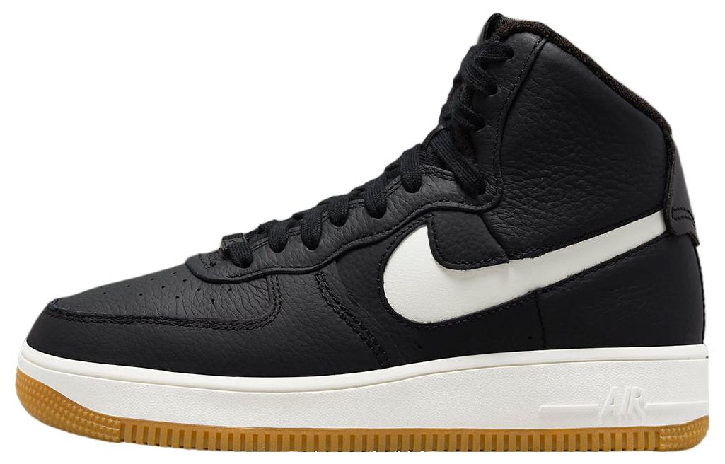 nike air force 1 womens black gum sole
