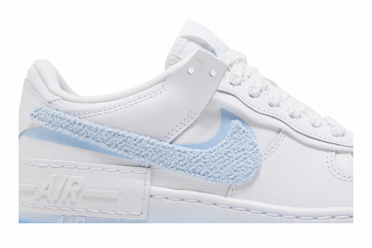 (Women) Nike Air Force 1 Shadow 'Chenille Swoosh - Blue Tint' FJ4567-100