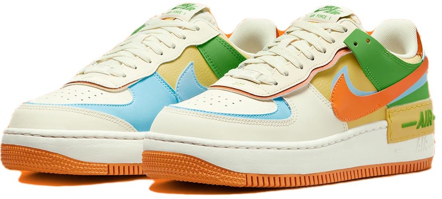 (Women) Nike Air Force 1 Shadow 'Coconut Milk Blue Monarch' DZ1847-103 Lookbook (Women) Nike Air Force 1 Shadow 'Coconut Milk Blue Monarch' DZ1847-103