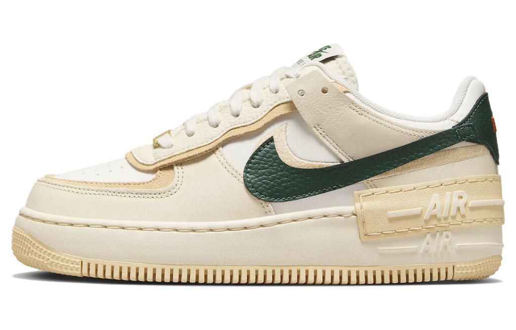 Buy 耐吉 Air Force 1 低筒 女款 經典運動鞋 白綠橙