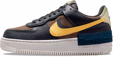 (Women) Nike Air Force 1 Shadow 'Off Noir Saturn Gold' DQ0881-001 (Women) Nike Air Force 1 Shadow 'Off Noir Saturn Gold' DQ0881-001