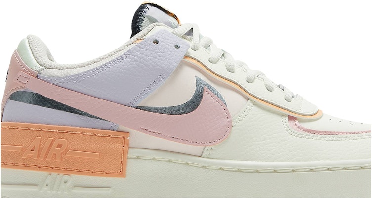 Women Nike Air Force 1 Shadow Orange Chalk Pink Glaze CI0919