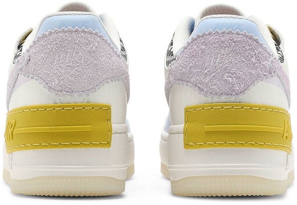 (W) Nike Air Force 1 Shadow 'Patchwork' Wanita DM8076-100 Details for (W) Nike Air Force 1 Shadow 'Patchwork' Wanita DM8076-100