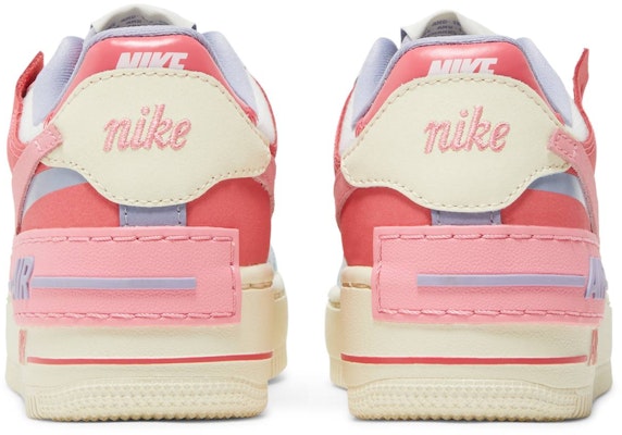 (W) Nike Air Force 1 Shadow 'Sail Sea Coral' Wanita DV7449-101 Details for (W) Nike Air Force 1 Shadow 'Sail Sea Coral' Wanita DV7449-101