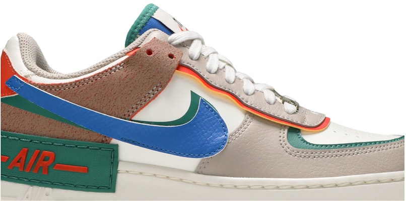 (Women) Nike Air Force 1 Shadow 'Sail Signal Blue Green' CI0919-109 Order (Women) Nike Air Force 1 Shadow 'Sail Signal Blue Green' CI0919-109
