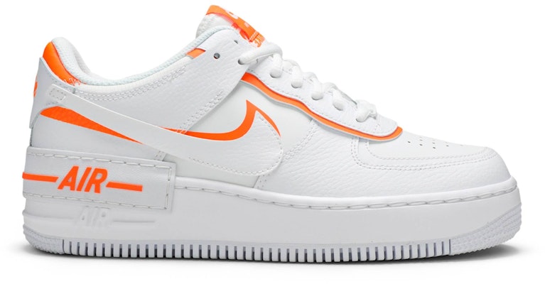 Air force 1 white total best sale orange