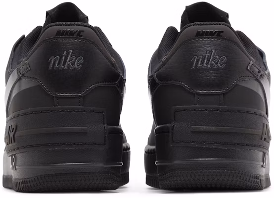 (W) Nike Air Force 1 Shadow 'Triple Black' Zapatillas Negras Total. FB7582-001 Sizing (W) Nike Air Force 1 Shadow 'Triple Black' Zapatillas Negras Total. FB7582-001