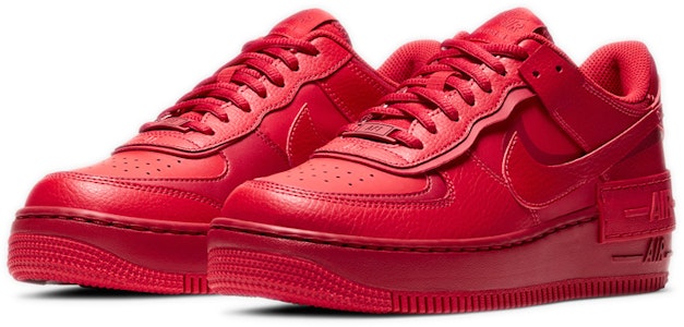 耐吉 Air Force 1 Low Shadow Triple-Red 女款 低帮 板鞋 红 Lookbook 耐吉 Air Force 1 Low Shadow Triple-Red 女款 低帮 板鞋 红