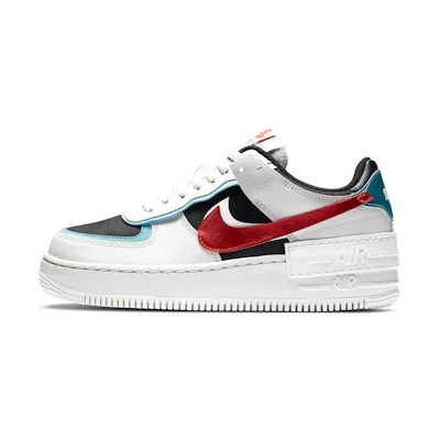 (W) Nike Air Force 1 Shadow 'White Bleached Aqua'