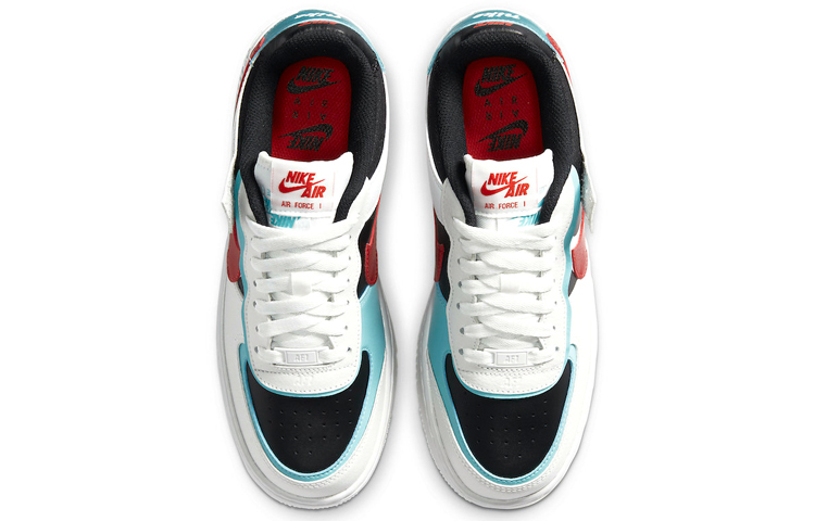 Shop (W) ナイキ エアフォース1 シャドウ "ホワイト/ブリーチドアクア" DA4291-100