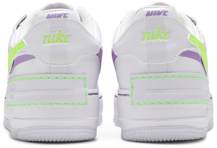 (W) Nike Air Force 1 Shadow 'Putih Hijau Elektrik' DD9684-100 Details for (W) Nike Air Force 1 Shadow 'Putih Hijau Elektrik' DD9684-100