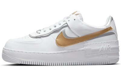 (Women) Nike Air Force 1 Shadow 'White Metallic Gold' DM3064-100