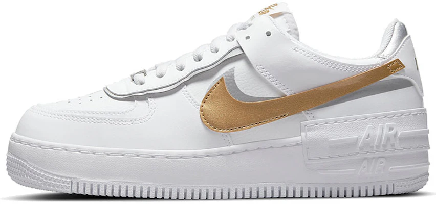(W) ナイキ エアフォース1 シャドウ 白/メタリックゴールド DM3064-100 Buy (W) ナイキ エアフォース1 シャドウ 白/メタリックゴールド DM3064-100