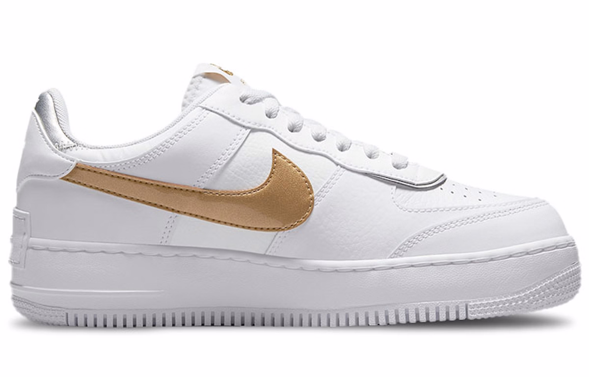 (Women) Nike Air Force 1 Shadow 'White Metallic Gold' DM3064-100