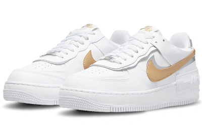 (Women) Nike Air Force 1 Shadow 'White Metallic Gold' DM3064-100
