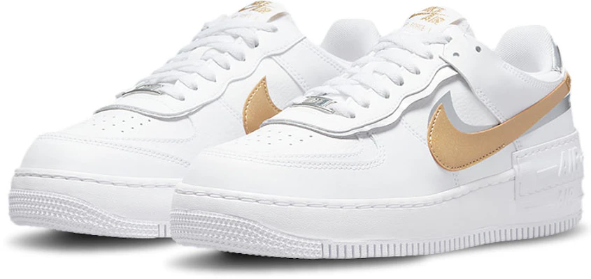 (W) ナイキ エアフォース1 シャドウ 白/メタリックゴールド DM3064-100 Lookbook (W) ナイキ エアフォース1 シャドウ 白/メタリックゴールド DM3064-100
