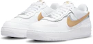 Lookbook (W) ナイキ エアフォース1 シャドウ 白/メタリックゴールド DM3064-100
