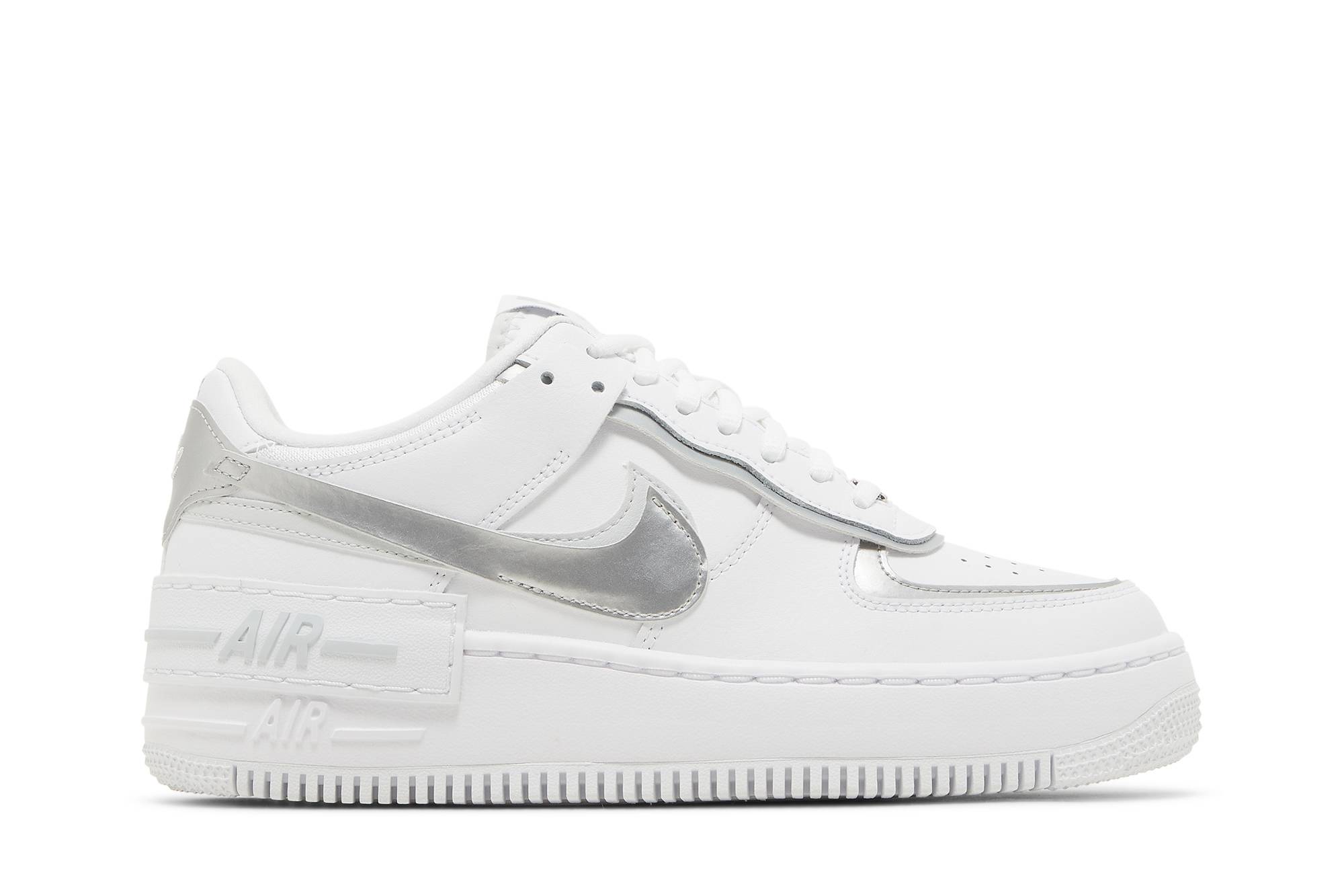 Buy (Women) Nike Air Force Shadow 'White Metallic Silver' CI0919