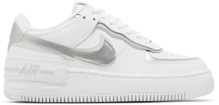Buy (Women) Nike Air Force Shadow 'White Metallic Silver' CI0919