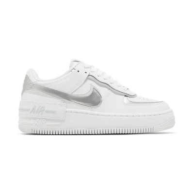 (W) Nike Air Force 1 Shadow 'White Metallic Silver'