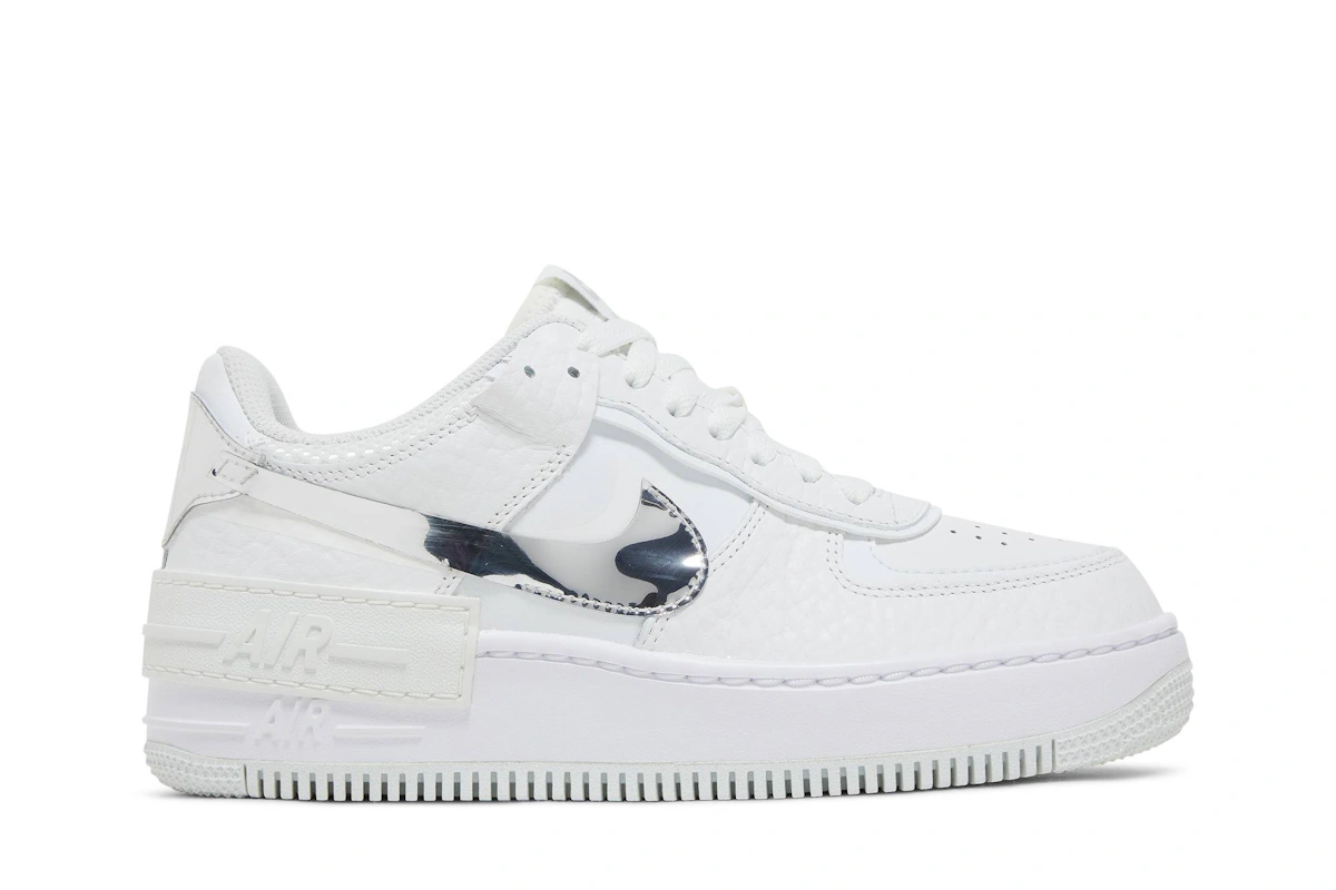 (Women) Nike Air Force 1 Shadow 'White Metallic Silver' DQ0837-100