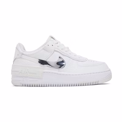 (W) Nike Air Force 1 Shadow 'White Metallic Silver'