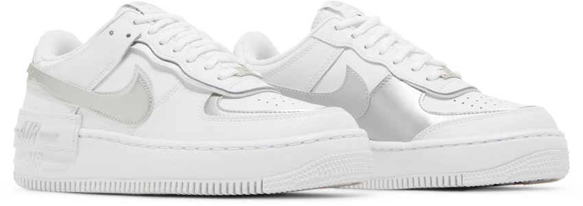 (W) ナイキ エアフォース1 シャドウ 白メタリックシルバー CI0919-119 Cheap (W) ナイキ エアフォース1 シャドウ 白メタリックシルバー CI0919-119