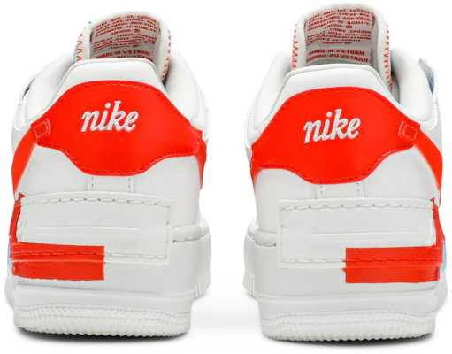 (W) Nike Air Force 1 Shadow SE 'Team Orange Blue' Lelaki Perempuan Originals CQ9503-100 Details for (W) Nike Air Force 1 Shadow SE 'Team Orange Blue' Lelaki Perempuan Originals CQ9503-100