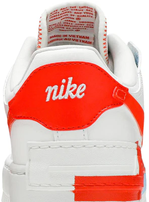 (W) Nike Air Force 1 Shadow SE 'Team Orange Blue' Lelaki Perempuan Originals CQ9503-100 Sizing (W) Nike Air Force 1 Shadow SE 'Team Orange Blue' Lelaki Perempuan Originals CQ9503-100