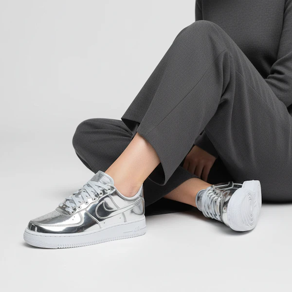 (W) Nike Air Force 1 SP 'Metal Líquido - Cromo' CQ6566-001 Order (W) Nike Air Force 1 SP 'Metal Líquido - Cromo' CQ6566-001
