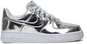 Buy (W) Nike Air Force 1 SP 'Liquid Metal - Chrome' - Logam Cecair Kromik CQ6566-001