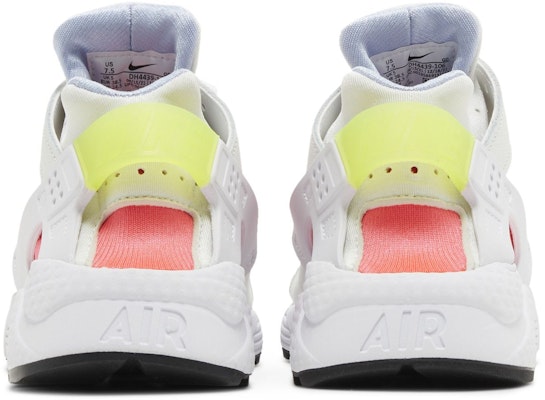 (W) Nike Air Huarache 'Blanco Voltio Carmesí Brillante' DH4439-106 Details for (W) Nike Air Huarache 'Blanco Voltio Carmesí Brillante' DH4439-106