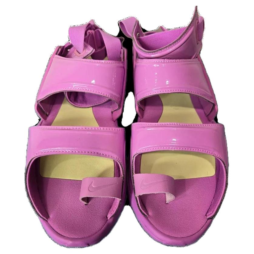 Lookbook Nike Air Huarache Gladiator QS 圓頭舒適 一字帶涼鞋 男女款 紫色