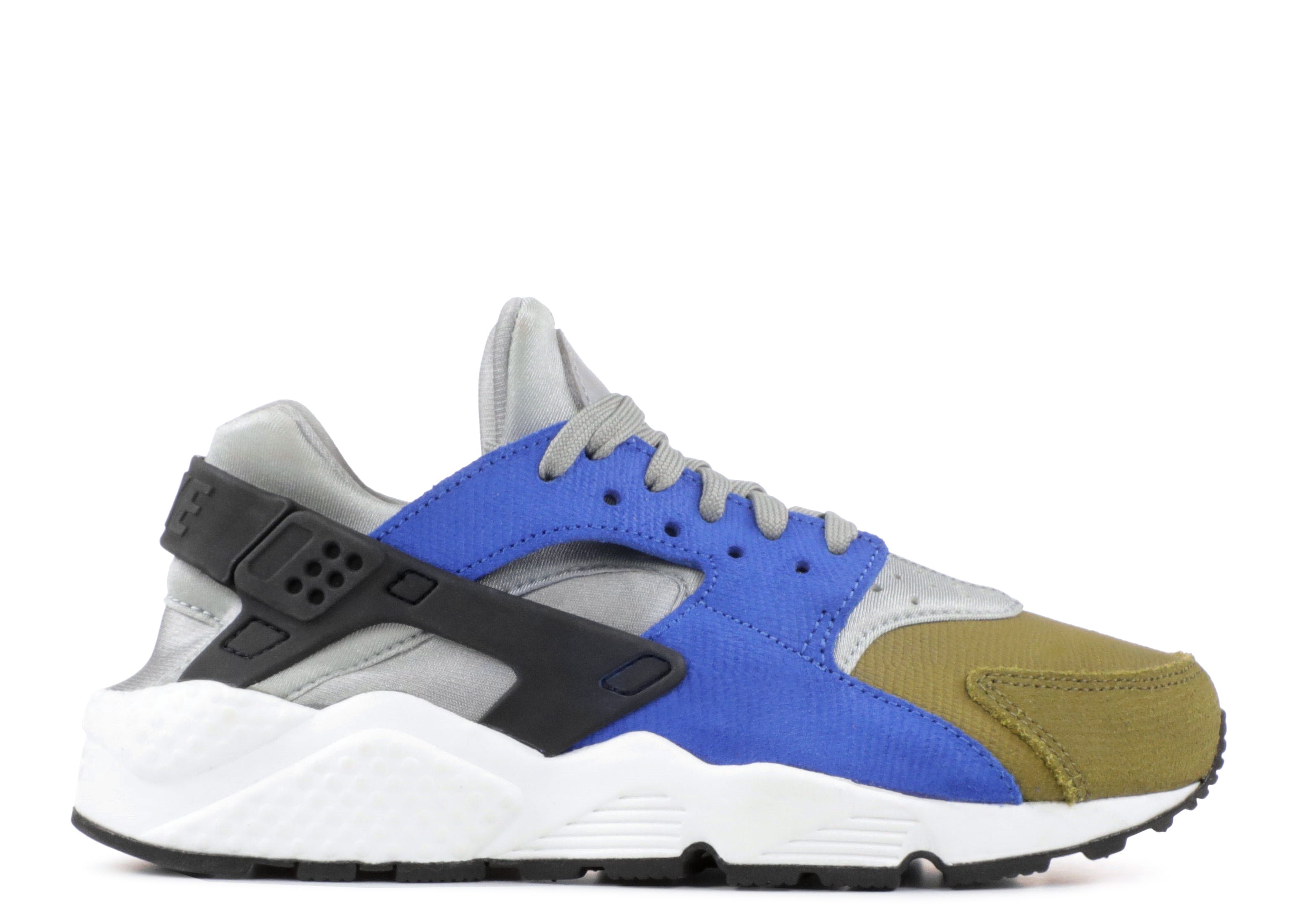 Buy (W) Nike Air Huarache Run Premium ''Silber Royal Oliv'' 683818-007