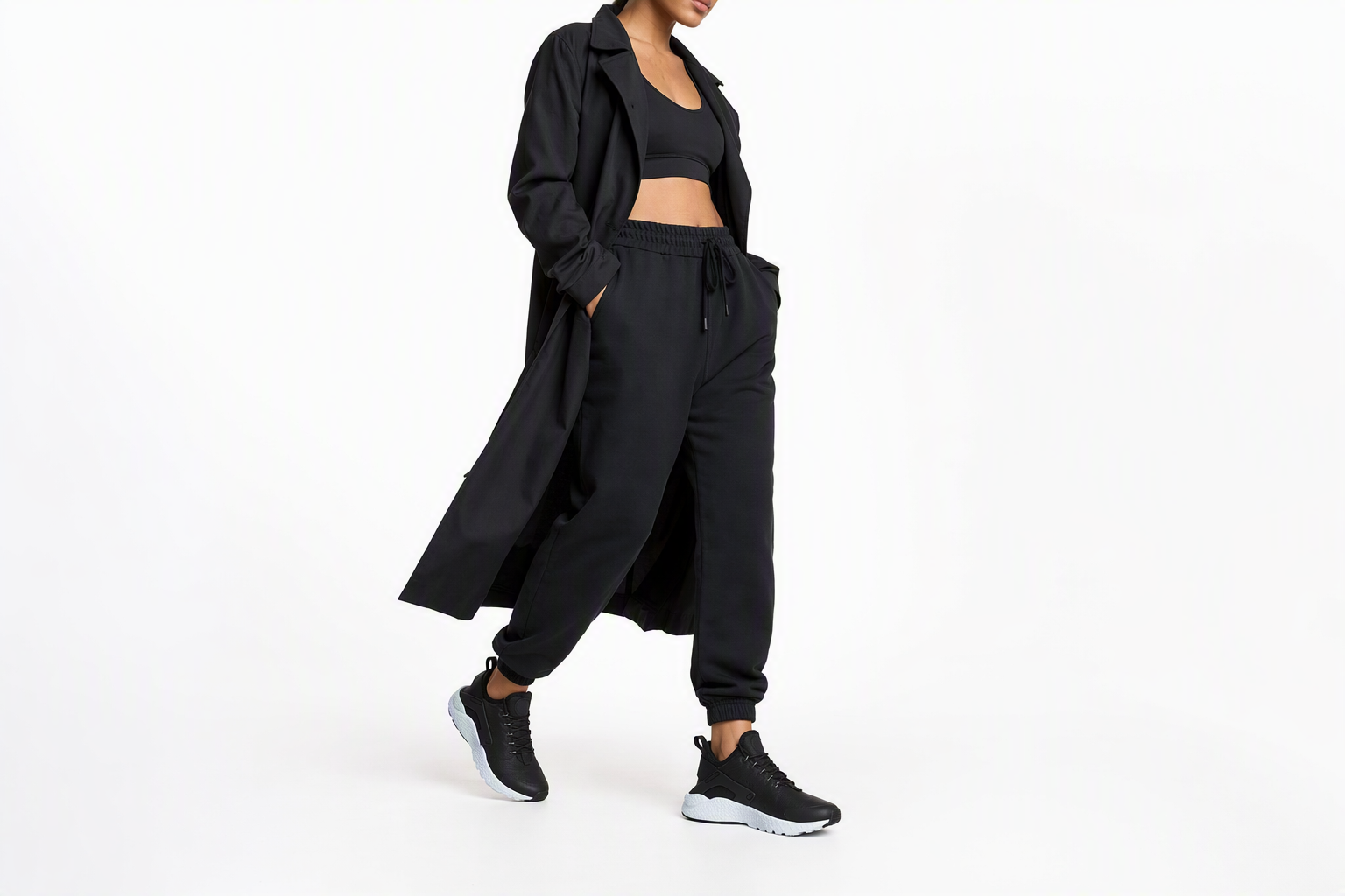 Order Nike Huarache Run Ultra Premium 復古 低筒 跑步鞋 女款 黑白