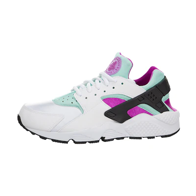 (W) Nike Air Huarache Run White Fchs Flsh-Artsn Tl-Fchs