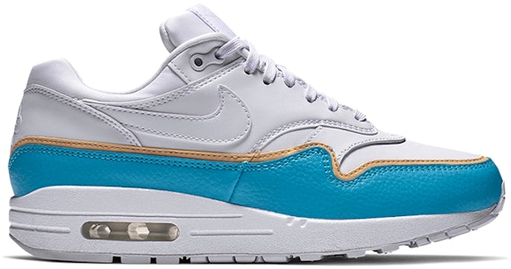 Nike Air Max 1 SE 復古氣墊緩震運動 低筒 跑步鞋 女款 白藍 Order Nike Air Max 1 SE 復古氣墊緩震運動 低筒 跑步鞋 女款 白藍