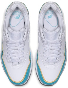 Nike Air Max 1 SE 復古氣墊緩震運動 低筒 跑步鞋 女款 白藍 Shop Nike Air Max 1 SE 復古氣墊緩震運動 低筒 跑步鞋 女款 白藍