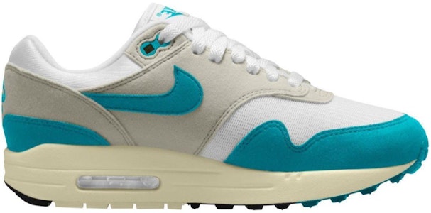 Nike Air Max 1 WMNS "Dusty Cactus" 防滑耐磨 低幫 生活休閒鞋 女款 灰藍 Order Nike Air Max 1 WMNS "Dusty Cactus" 防滑耐磨 低幫 生活休閒鞋 女款 灰藍