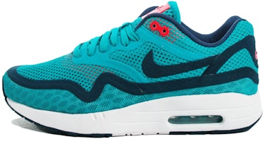 (Women) Nike Air Max 1 Breathe 'Tribal Green Laser Crimson' 644443-300 (Women) Nike Air Max 1 Breathe 'Tribal Green Laser Crimson' 644443-300