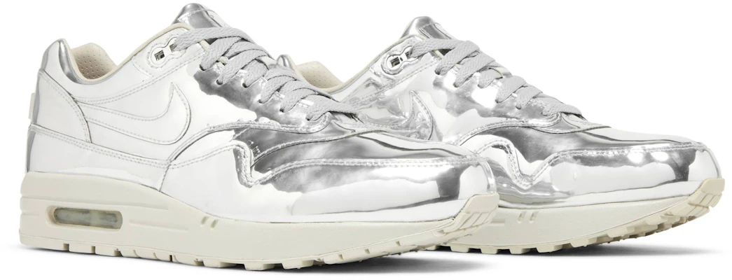 Air max 1 clearance liquid silver