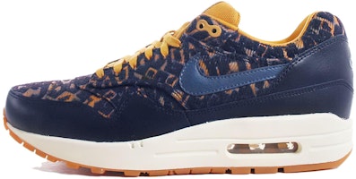 Nike Air Max 1 PRM 復古 低幫 跑步鞋 女款 藍黃色 Buy Nike Air Max 1 PRM 復古 低幫 跑步鞋 女款 藍黃色