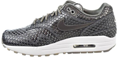 (Women) Nike Air Max 1 Reptile Metallic Pewter 454746-015 (Women) Nike Air Max 1 Reptile Metallic Pewter 454746-015