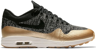 (Women) Nike Air Max 1 Ultra Flyknit Metallic Gold 881195-001 (Women) Nike Air Max 1 Ultra Flyknit Metallic Gold 881195-001