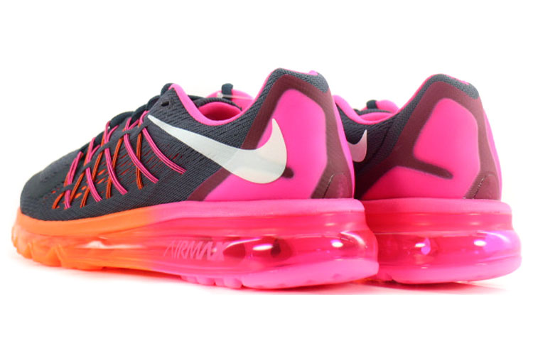 Shop (W) Nike Air Max 2015 ''Charcoal Classique Rose Orange Fluo'' 698903-002