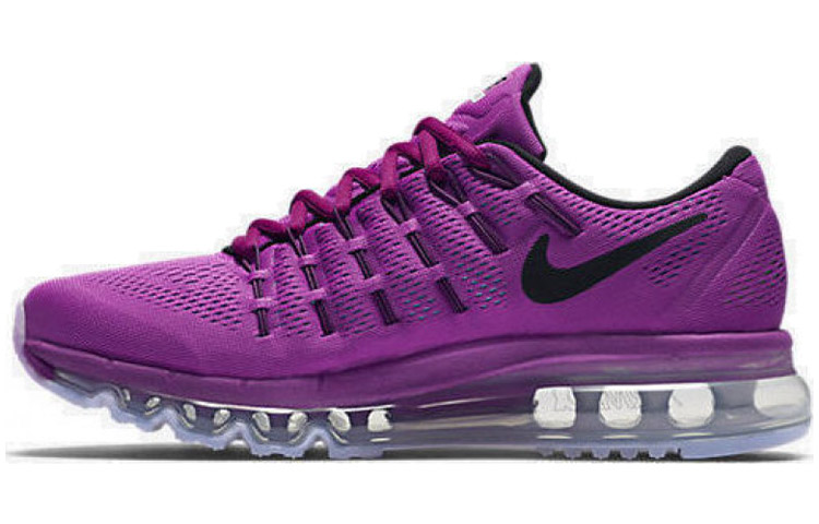 (Women) Nike Air Max 2016 Sports Shoes Black/Purple 806772-503